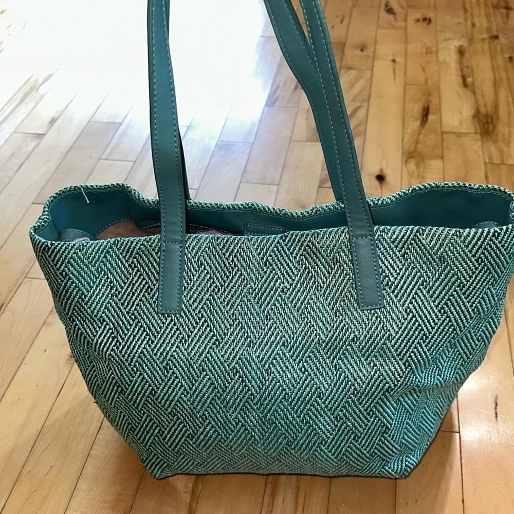 Pink Stix Woven Tote Purse